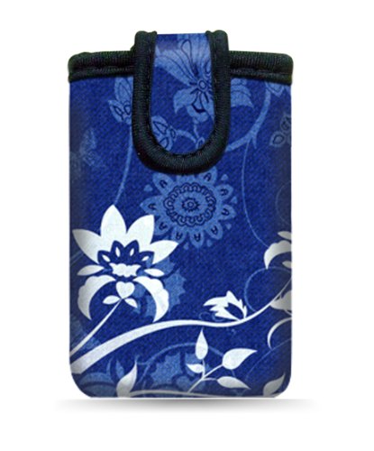 wortek Universal Designer Handy Smartphone Tasche aus Neopren für Diverse Smartphones bis zu 4,3" - Ranke Blau Weiß wortek Universal Designer Handy Smartphone Tasche aus Neopren für Diverse Smartphones bis zu 4,3" - Ranke Blau Weiß von wortek