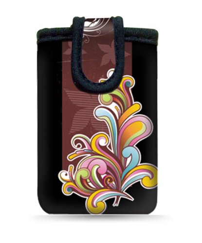 wortek Universal Designer Handy Smartphone Tasche aus Neopren für Diverse Smartphones bis zu 4,3" - Ranke Schwarz Bunt wortek Universal Designer Handy Smartphone Tasche aus Neopren für Diverse Smartphones bis zu 4,3" - Ranke Schwarz Bunt von wortek