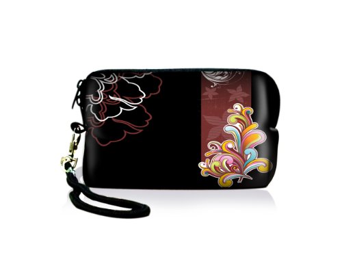 wortek Universal Designer Kameratasche aus Neopren für Kompaktkameras - Retro Bunt wortek Universal Designer Kameratasche aus Neopren für Kompaktkameras - Retro Bunt von wortek