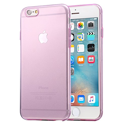 wortek iPhone 6 Plus / 6S Plus Hülle Ultra-Slim Silikon Schutzhülle Tasche TPU für Apple iPhone 6 Plus / 6S Plus Pink von wortek