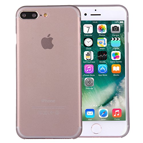wortek iPhone 7 Plus Hülle Case Schutzhülle (5,5 Zoll) - Integrierter Schutz für Kamera Linse - Ultra dünn/Ultra Slim - Farbe Grau Transparent von wortek