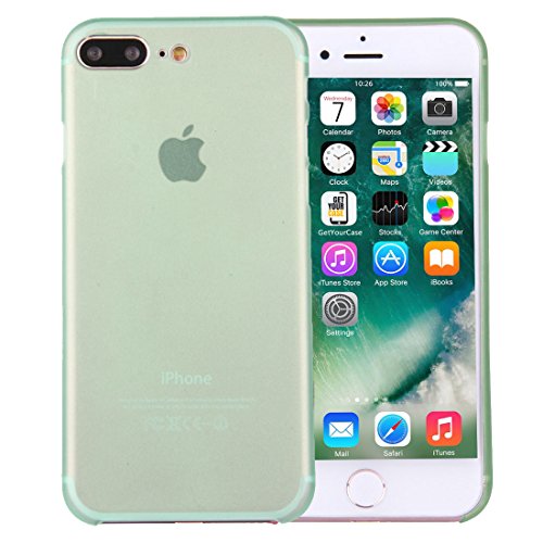 wortek iPhone 7 Plus Hülle Case Schutzhülle (5,5 Zoll) - Integrierter Schutz für Kamera Linse - Ultra dünn/Ultra Slim - Farbe Grün Transparent von wortek