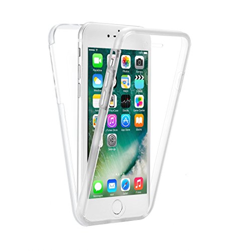 wortek iPhone 8/7 Hülle Komplett Schutz Handyhülle vorne und hinten TPU Silikon Case Transparent wortek iPhone 8/7 Hülle Komplett Schutz Handyhülle vorne und hinten TPU Silikon Case Transparent von wortek