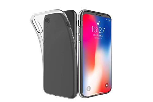 wortek iPhone XR Hülle Silikon Transparent Handyhülle mit Kamera-Schutz TPU Soft Case stoßfester Bumper Kratzfest Liquid Cover Crystal Clear Ultra Dünn Weiche Schutzhülle Durchsichtige Tasche Schale von wortek