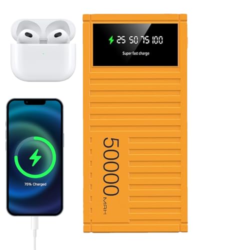 wqibq Creative Container, super Fast Charging Power Bank, Externer Akku Tragbare Handyakkus Kompatibel, Induktive Ladestation für Wandern, Camping, Reisen im von wqibq