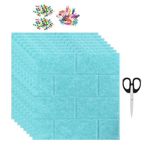 wqibq Pinnwände Für Die Wand,Filz-Haftende Pinnwände Für Die Wand - Multifunktionale Selbstklebende Dekoration Für Post, Kalender, Notizen & Bilder von wqibq