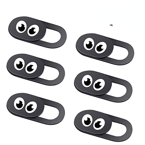 Eye Webcam Cover Slide – Webkamera Abdeckung passend für Laptop, Desktop, PC, Macboook Pro, iMac, Mac Mini, Computer, iPhone Smartphone, stark haftend, 6 Stück (6 Stück) von wrumava