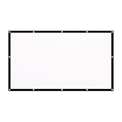 Projektleinwand in 6 Größen, tragbar, 304,8 cm (120 Zoll) HD-Projektor-Leinwand, 16:9, Projektionsleinwand, faltbar, dick, für Heimkino im Freien (Größe: 120 Zoll) (304,8 cm) von wsdhswhdhsdsds