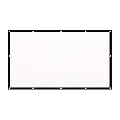 Projektleinwand in 6 Größen, tragbar, 304,8 cm (120 Zoll) HD-Projektor-Leinwand, 16:9, Projektionsleinwand, faltbar, dick, für Heimkino im Freien (Größe: 120 Zoll) (304,8 cm) von wsdhswhdhsdsds