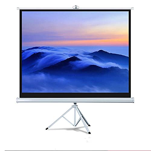 Projektor-Leinwand Projektor-Leinwand – Indoor-Film-Leinwand – 4:3 HD Premium-Stativleinwand Tragbare Projektor-Leinwand (Farbe: Weiß, Größe: 182,9 cm) (Weiß 72 Zoll) von wsdhswhdhsdsds