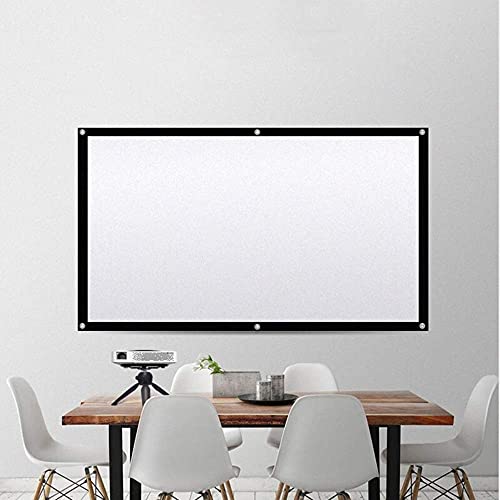 Projektor-Leinwand Tragbare Projektor-Leinwand 4:3 HD-Filmleinwand faltbar für Heimkino, Kino, Geschäftstreffen, tragbare Projektor-Leinwand (Farbe: Schwarz, Größe: 100 Zoll) (Schwarz 457,2 cm) von wsdhswhdhsdsds