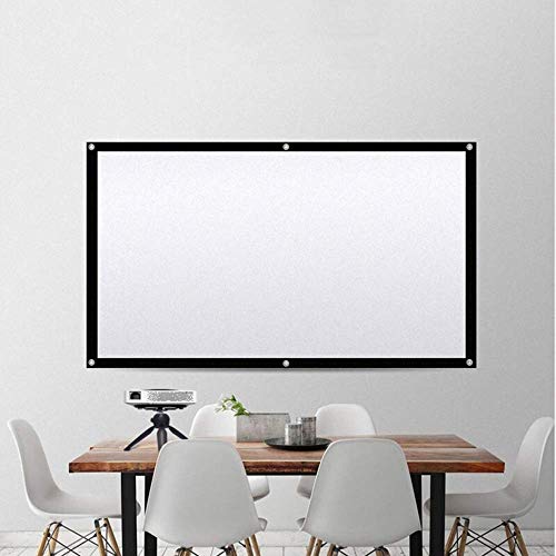 Tragbare Projektor-Leinwand 4:3 HD-Filmleinwand faltbar für Heimkino, Kino, drinnen und draußen, für Meetings (Farbe: Schwarz, Größe: 381 cm) (Schwarz 213,4 cm) von wsdhswhdhsdsds