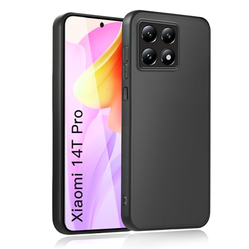 wsiiroon Handyhülle für Xiaomi 14T Pro Hülle, Stoßfest Kratzfest, Anti-Fingerabdruck, Anti-Rutsch Fallschutz Schutzhülle, Anti-Öl, Unterstützt kabelloses Laden für Xiaomi 14T Pro Case (Schwarz) wsiiroon Handyhülle für Xiaomi 14T Pro Hülle, Stoßfest Kratzfest, Anti-Fingerabdruck, Anti-Rutsch Fallschutz Schutzhülle, Anti-Öl, Unterstützt kabelloses Laden für Xiaomi 14T Pro Case (Schwarz) von wsiiroon