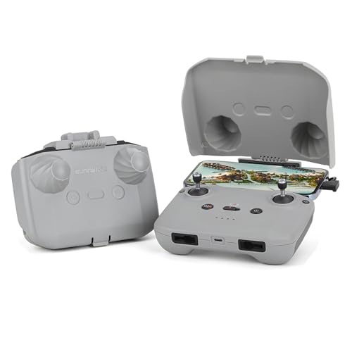Wtohoby Sunhood & Rocker Schutzhülle für DJI RC-N1 N2 N3 Controller, für DJI Flip NEO Mini 4 3 Pro Mavic 3 Air 3S Air 3 2S Mini 2/2SE Mini 4K Drohne ohne Display Bildschirm Fernbedienung Zubehör von wtohoby