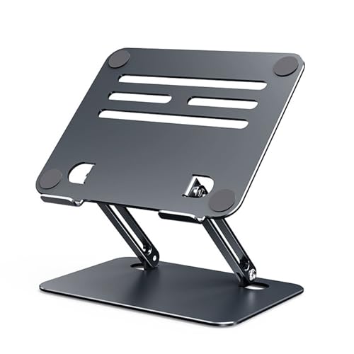 wueiooskj Tablet Ständerhalter, stabil und langlebig, geeignet für alle Arten von, Faltbarer Laptop Ständer aus Kohlenstoffstahl von wueiooskj