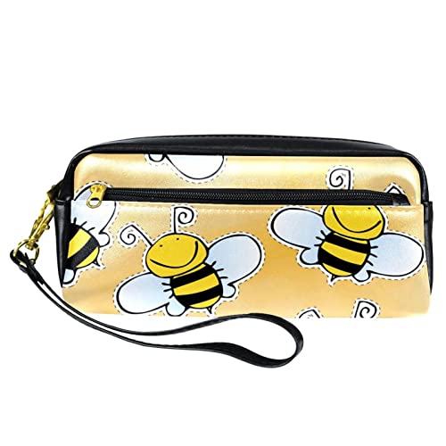 Federtasche Bienen-Muster Bleistift Beutel Stylisches Bleistifttasche Große Kapazität Pencil Case Für Jungen Student Kinder von wuhanshiruikewanshangmaoyouxiangongsi