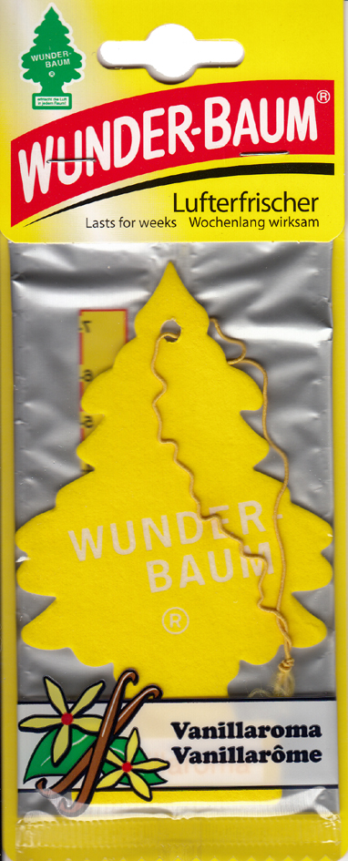 Wunder-Baum Lufterfrischer, Duft: Vanille von wunderbaum