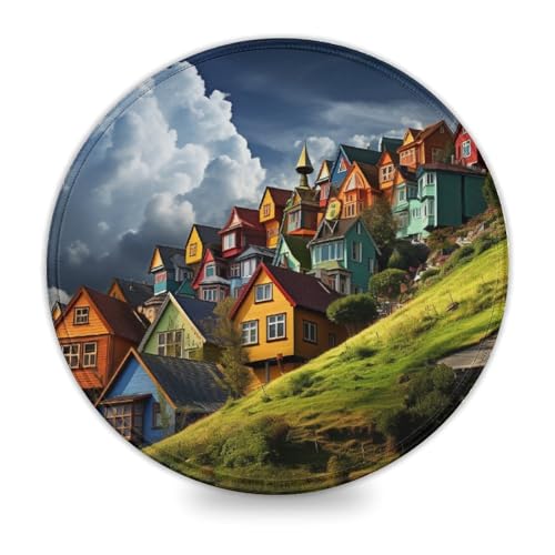 Rundes Mauspad mit Italienischer Küstenlandschaft Gaming Mauspad 20 x 20 cm Schreibtischunterlage mit Rutschfester wasserabweisender Gummioberfläche für das Home Office und das Gaming Zimmer Rundes Mauspad mit Italienischer Küstenlandschaft Gaming Mauspad 20 x 20 cm Schreibtischunterlage mit Rutschfester wasserabweisender Gummioberfläche für das Home Office und das Gaming Zimmer von wuzihanptpt