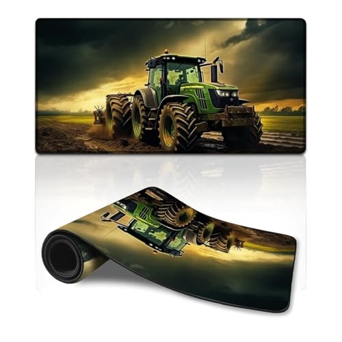 wuzihanptpt ComputerMauspad mit BauernhofTraktor ComputerTastaturMauspad 30 x 60 cm große Schreibtischunterlage für Tastatur Computer PC Gamer Schreibtisch Büro von wuzihanptpt