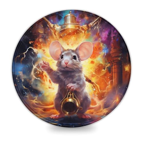 wuzihanptpt Großes Mauspad mit Tiermotiv Maus Tischpad mit weicher glatter Oberfläche und Rutschfester Gummibasis für Gamer Büro und Schreibtischdekoration zu Hause 20 x 20 cm von wuzihanptpt