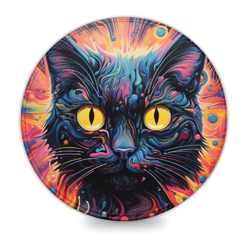 wuzihanptpt Kleines rundes Mauspad mit Tieren und Katzen Computer Mauspad 20 x 20 cm Schreibtischunterlage für Computer PC Laptop Gaming Büro Zuhause Schreibtischzubehör Gadget wuzihanptpt Kleines rundes Mauspad mit Tieren und Katzen Computer Mauspad 20 x 20 cm Schreibtischunterlage für Computer PC Laptop Gaming Büro Zuhause Schreibtischzubehör Gadget von wuzihanptpt