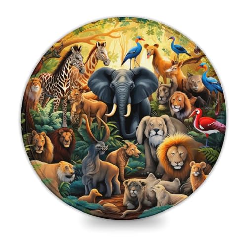 wuzihanptpt Kleines rundes Mauspad mit Tiermotiv 20 x 20 cm Schreibtischunterlage mit Rutschfester wasserabweisender Gummioberfläche für das Homeoffice und das Gaming Zimmer wuzihanptpt Kleines rundes Mauspad mit Tiermotiv 20 x 20 cm Schreibtischunterlage mit Rutschfester wasserabweisender Gummioberfläche für das Homeoffice und das Gaming Zimmer von wuzihanptpt