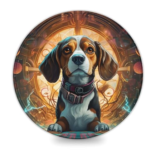 wuzihanptpt Mauspad mit mechanischem Hund genähte Kanten Mauspad 20 x 20 cm Schreibtischunterlage wasserdichte Stoffoberfläche und rutschfeste Gummiunterseite wuzihanptpt Mauspad mit mechanischem Hund genähte Kanten Mauspad 20 x 20 cm Schreibtischunterlage wasserdichte Stoffoberfläche und rutschfeste Gummiunterseite von wuzihanptpt