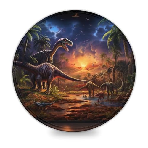 wuzihanptpt Runde Schreibtischunterlage mit Dinosaurier Motiv rund 20 x 20 cm Schreibtischunterlage mit Rutschfester Gummiunterseite geeignet für Computer und Büro wuzihanptpt Runde Schreibtischunterlage mit Dinosaurier Motiv rund 20 x 20 cm Schreibtischunterlage mit Rutschfester Gummiunterseite geeignet für Computer und Büro von wuzihanptpt