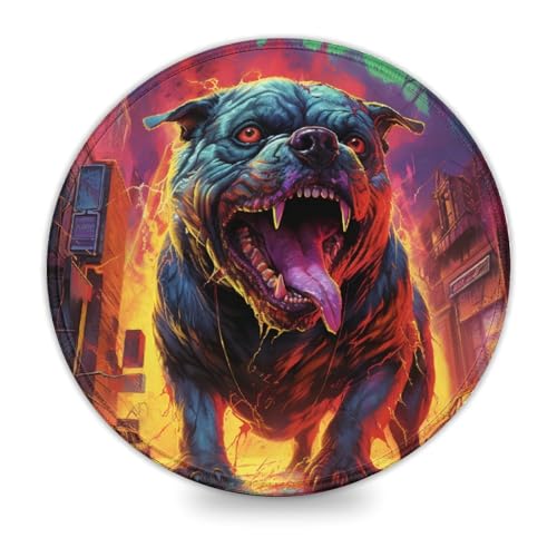 wuzihanptpt Rundes Mauspad mit mechanischen Bulldoggen Mauspad mit genähtem Rand für Computer PC Laptop Gaming Büro Zuhause Schreibtisch Zubehör Gadget 20 x 20 cm wuzihanptpt Rundes Mauspad mit mechanischen Bulldoggen Mauspad mit genähtem Rand für Computer PC Laptop Gaming Büro Zuhause Schreibtisch Zubehör Gadget 20 x 20 cm von wuzihanptpt