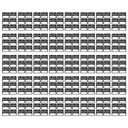 240 Stück Schwarze Weiße Name Labels Aufkleber 3x2 5 Zoll Hallo Name Labels Aufkleber Für Die Tagebetriebsschule Party von xbiez