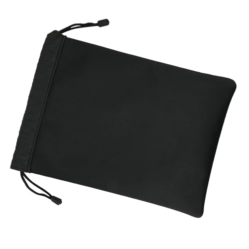 600D Twill-Kopfhörertasche für Over-Ear-Kopfhörer, mit eingebauter, unsichtbarer Innentasche und Kordelzug-Verschluss, Schwarz 600D Twill-Kopfhörertasche für Over-Ear-Kopfhörer, mit eingebauter, unsichtbarer Innentasche und Kordelzug-Verschluss, Schwarz von xbiez