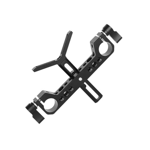 Kameralinse mit Standard-Doppelstab-Klemmblock für DSLR-Kamera-Schultersysteme, 19 mm von xbiez