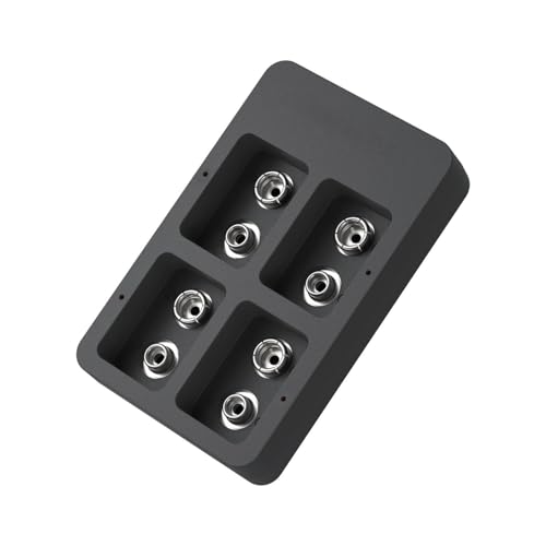 MultiSlots USB-Lade-Hubs für 9 V wiederaufladbaren Akku, 2 Steckplätze, Lade-Hubs mit LED-Anzeigen, 5 V, 2 A, Eingang, 9 V, 50 mA Ausgang MultiSlots USB-Lade-Hubs für 9 V wiederaufladbaren Akku, 2 Steckplätze, Lade-Hubs mit LED-Anzeigen, 5 V, 2 A, Eingang, 9 V, 50 mA Ausgang von xbiez
