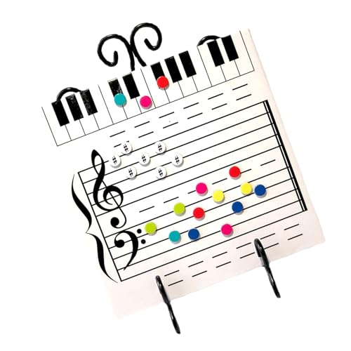 Musiktafel für Kinder, Schüler mit glatten Schreibflächen und trocken abwischbaren Whiteboards von xbiez