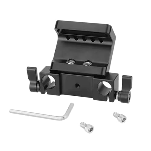 Schulterkamera-Grundplatte mit 15 mm Stangenklemme, Schienenblock-Befestigung für Rod DSLR Kamera-Zubehör Schulterkamera-Grundplatte mit 15 mm Stangenklemme, Schienenblock-Befestigung für Rod DSLR Kamera-Zubehör von xbiez