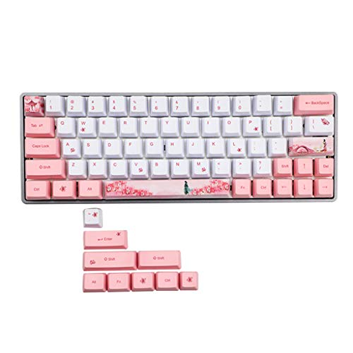 xbiez Dye Sublimation Tastatur Niedliche Tastenkappe PBT OEM Profil Tastenkappe Für GH60 GK61 GK64 Tastatur Dekoration Tastenkappen von xbiez