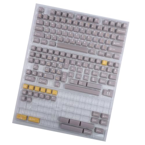 xbiez Komplettes Tastenkappen-Set mit 166 Tasten für mechanische Tastatur-Enthusiasten, geeignet für jeden Benutzer, Farbstoff-Sublimationstastenkappen von xbiez