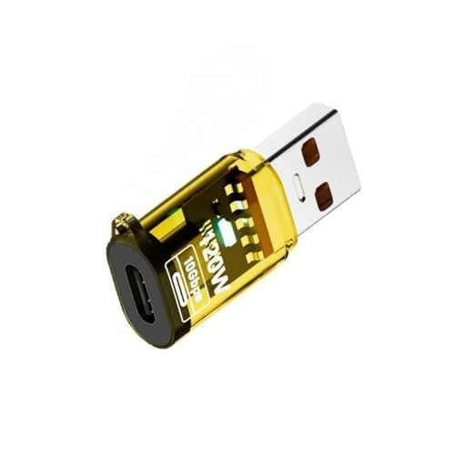xbiez Multifunktionaler Hochgeschwindigkeits-USB-auf-Typ-C-Konverter, 120 W, 10 Gbit/s, Dateiübertragung mit Kopfhörerkompatibilitäten von xbiez