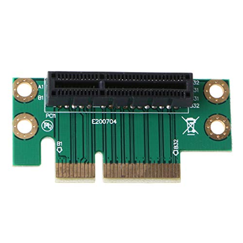 xbiez PCI Express 4X Karte 90 Grad Adapter Kartenkonverter Kompatibel Für 1U/2U Computerzubehör Splitter Verlängerungskabel Adapter Kartenleser Konverter Laufwerkskabel Basisgehäuse von xbiez