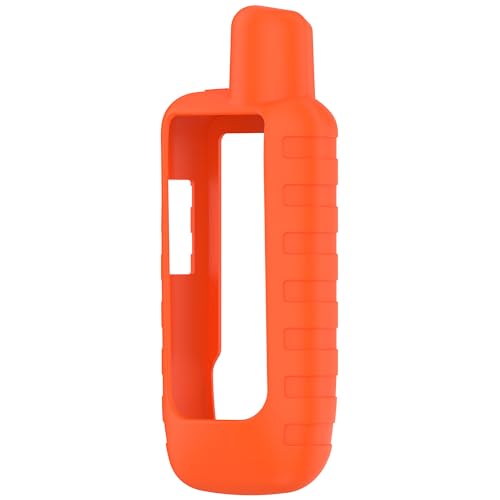 xhKJO Hülle Kompatibel mit Garmin GPSmap 66i 67i Case, Schutzhülle Clear Silikon Rubber Ultradünne Kratzfest Transparent Soft TPU Case Abdeckung Cover Tasche für Garmin GPSmap 66i 67i (orange) von xhKJO