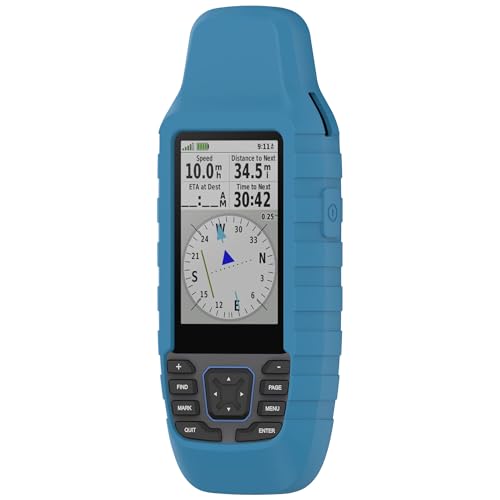 xhKJO Hülle Kompatibel mit Garmin GPSmap 79S 79SC Case, Schutzhülle Clear Silikon Rubber Ultradünne Kratzfest Transparent Soft TPU Case Abdeckung Cover Tasche für Garmin GPSmap 79S 79SC (Blau) von xhKJO