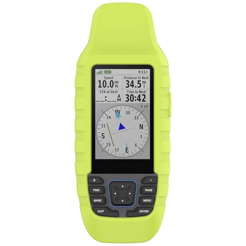xhKJO Hülle Kompatibel mit Garmin GPSmap 79S 79SC Case, Schutzhülle Clear Silikon Rubber Ultradünne Kratzfest Transparent Soft TPU Case Abdeckung Cover Tasche für Garmin GPSmap 79S 79SC (Grün 1) von xhKJO