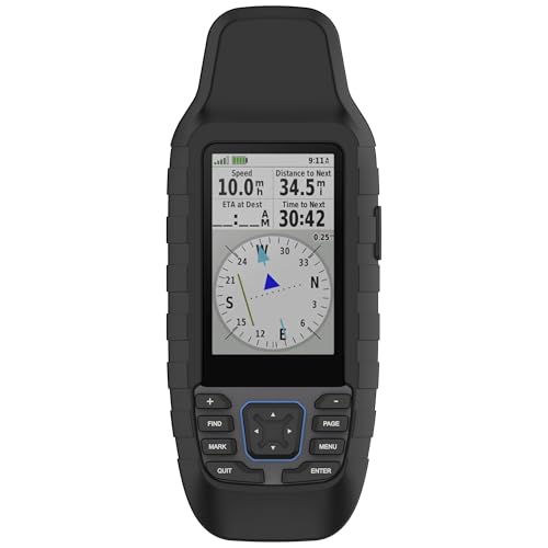 xhKJO Hülle Kompatibel mit Garmin GPSmap 79S 79SC Case, Schutzhülle Clear Silikon Rubber Ultradünne Kratzfest Transparent Soft TPU Case Abdeckung Cover Tasche für Garmin GPSmap 79S 79SC (Schwarz) von xhKJO
