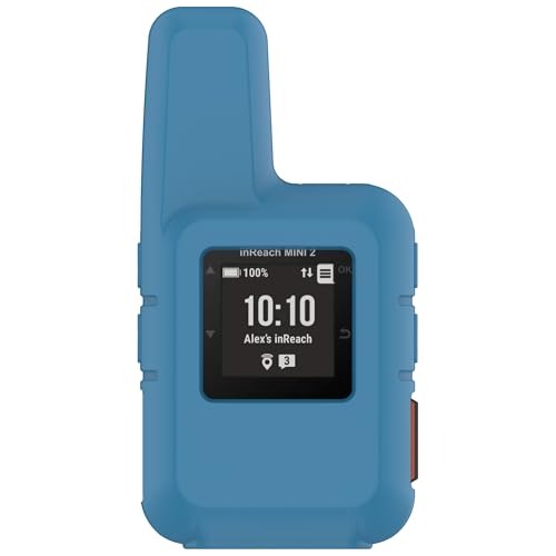 xhKJO Hülle Kompatibel mit Garmin inReach Mini 2 Case, Schutzhülle Clear Silikon Rubber Ultradünne Kratzfest Transparent Soft TPU Case Abdeckung Cover Tasche für Garmin inReach Mini 2 (Blau) von xhKJO