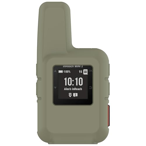 xhKJO Hülle Kompatibel mit Garmin inReach Mini 2 Case, Schutzhülle Clear Silikon Rubber Ultradünne Kratzfest Transparent Soft TPU Case Abdeckung Cover Tasche für Garmin inReach Mini 2 (Grün) von xhKJO