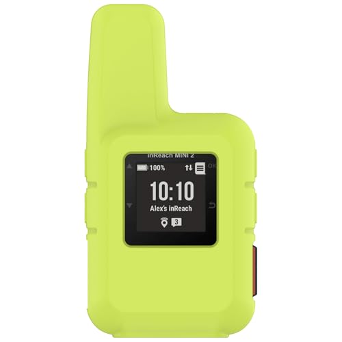 xhKJO Hülle Kompatibel mit Garmin inReach Mini 2 Case, Schutzhülle Clear Silikon Rubber Ultradünne Kratzfest Transparent Soft TPU Case Abdeckung Cover Tasche für Garmin inReach Mini 2 (Grün 1) von xhKJO