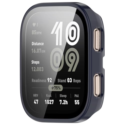 xhKJO Hülle Kompatibel mit Huami Amazfit Bip 6 A2435 Case, Schutzhülle Clear Silikon Ultradünne Kratzfest Transparent Plating TPU Case Abdeckung Cover Tasche für Huami Amazfit Bip 6 A2435 (Blau) von xhKJO