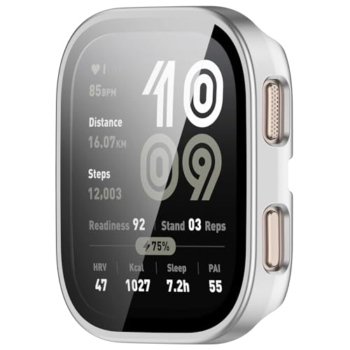 xhKJO Hülle Kompatibel mit Huami Amazfit Bip 6 A2435 Case, Schutzhülle Clear Silikon Ultradünne Kratzfest Transparent Plating TPU Case Abdeckung Cover Tasche für Huami Amazfit Bip 6 A2435 (Silber) xhKJO Hülle Kompatibel mit Huami Amazfit Bip 6 A2435 Case, Schutzhülle Clear Silikon Ultradünne Kratzfest Transparent Plating TPU Case Abdeckung Cover Tasche für Huami Amazfit Bip 6 A2435 (Silber) von xhKJO