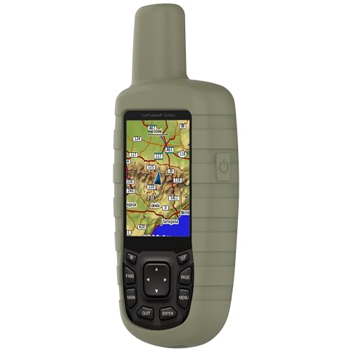 xhKJO Hülle für Garmin GPSmap 62 62S 62SC 621SC 631SC, Schutzhülle Silikon Rubber Ultradünne Kratzfest TPU Case Abdeckung Cover Tasche für Garmin GPSmap 63 63SC 63CSX 629SC 64 64S 64SC 64ST (Grün) von xhKJO