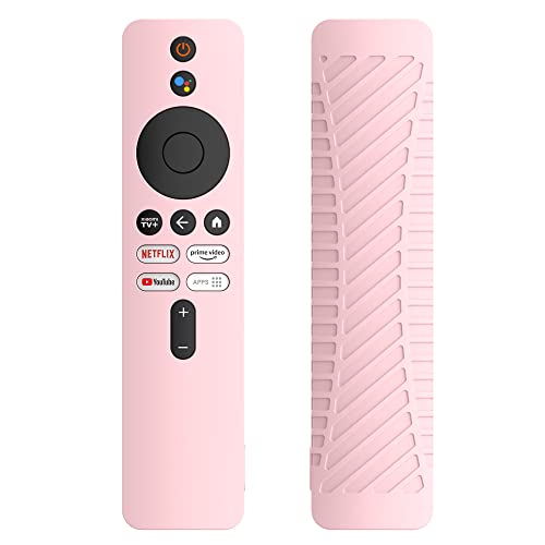 xhKJO Silikon Hülle Kompatibel mit Xiaomi Mi Box 4K TV (2nd Gen) Fernbedienung,Case for Xiaomi Mi Box 4K TV Remote 2nd Generation Stoßfeste Schutzhülle Abdeckung Cover Tasche Uhrenzubehör (pink) von xhKJO